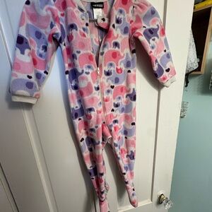 Joe Boxer Pink and Purple Animal Print Footie